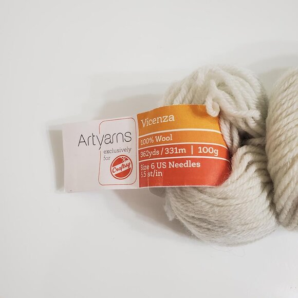 Artyarns Vicenza Yarn Wool 308 Mint Cream 92g 362yds - Picture 2 of 7
